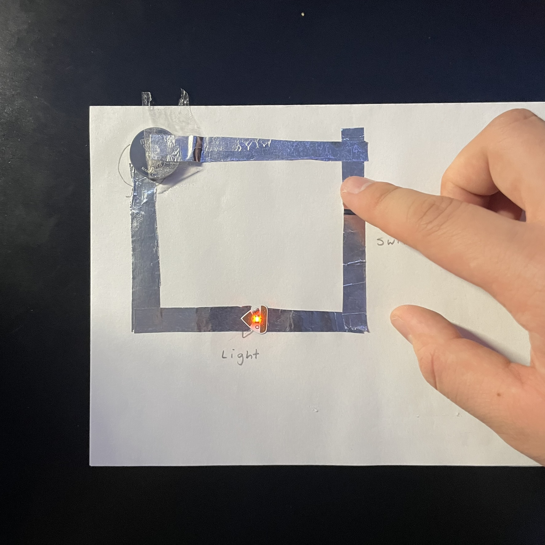 This is the switch being used to turn on the circuit