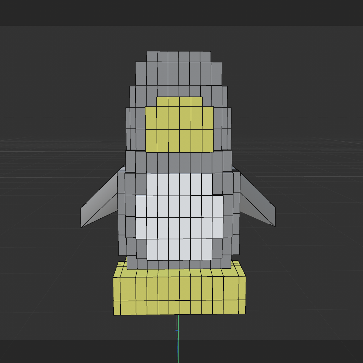 Penguin plush 3D angle 3