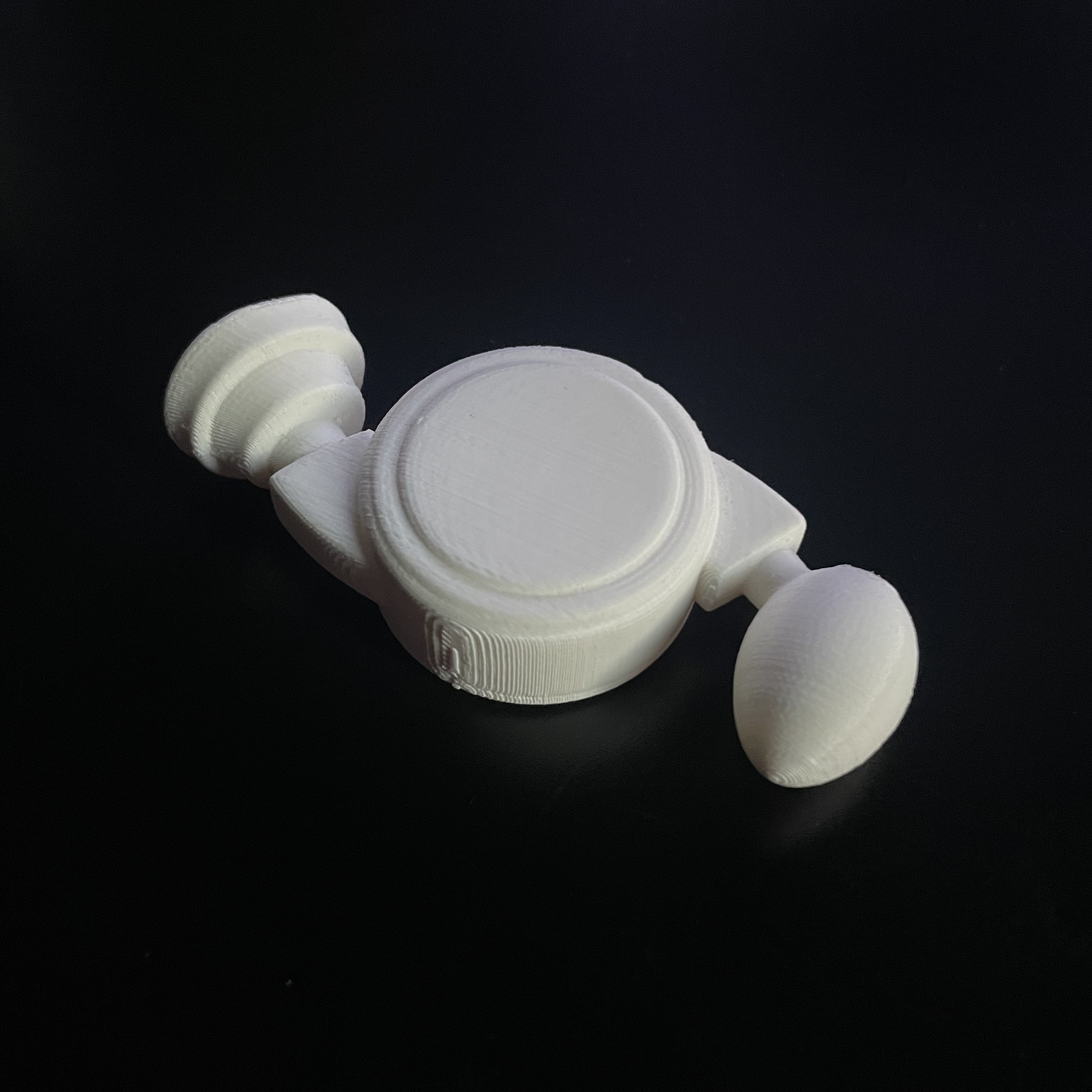This is the physical 3D print of a Bop It toy