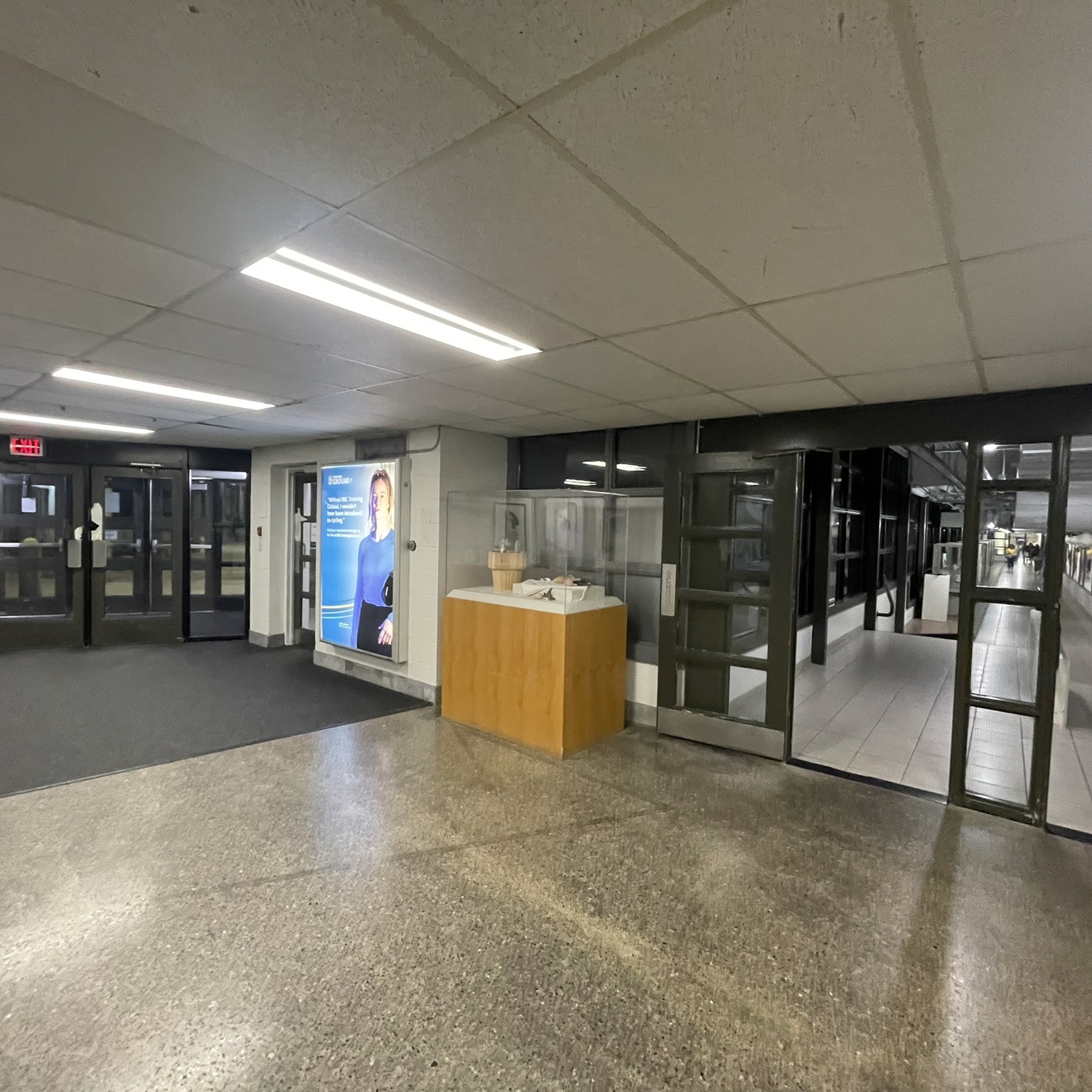 This is a picture taken within the A building