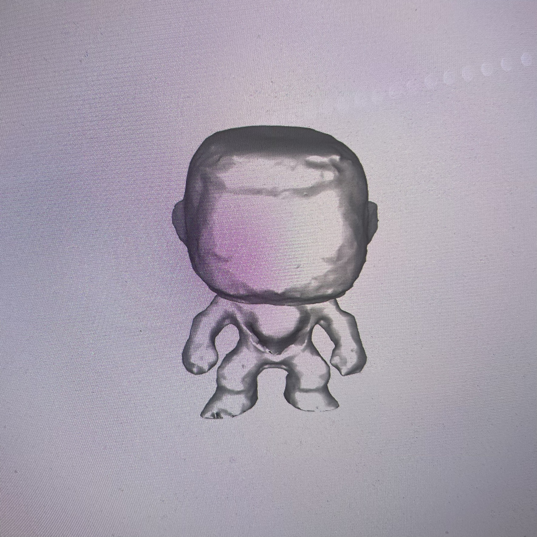 This is the figure in the model viewer, the final product had many issues that can be seen here as it is pretty rough and missing the materials